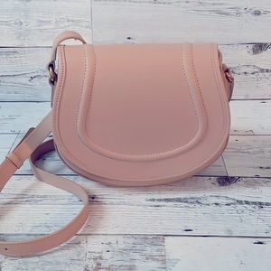 Nude pink GiGi NY crossbody bag